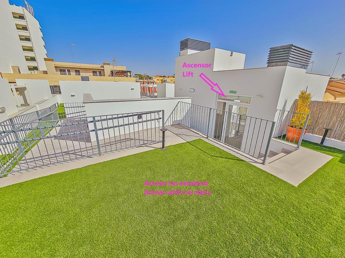 Oceanfront Duplex With A Rooftop Pool And Terrace Эль-Пуэрто-де-Санта-Мария Экстерьер фото